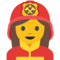 Woman Firefighter emoji on Google